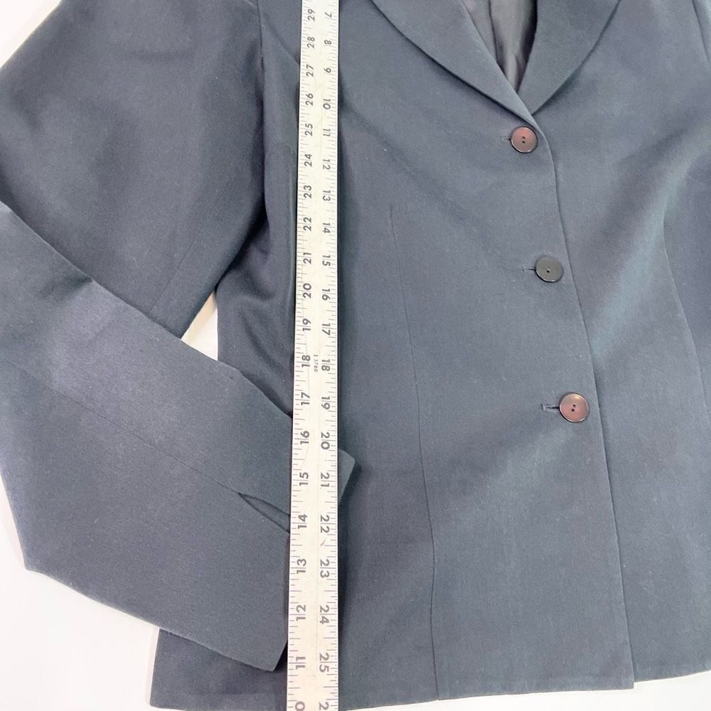 Pendleton Three Button Blazer Women's 12 Black La… - image 3